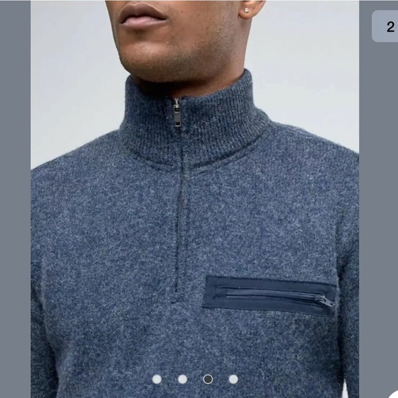 Abercromie 1892 Collection Wool Sweater Zip  L - Picture 2 of 7